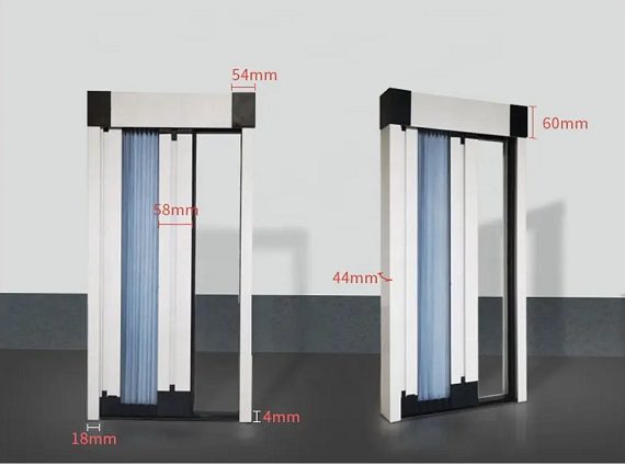 Retractable Partition System for Doors