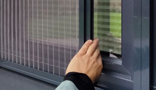 Breez Lite Series Pleated Mesh Doors