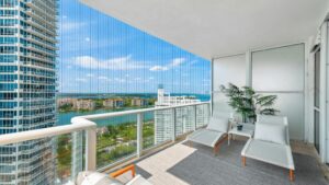 Pleated Mosquito Net Doors for Balconies